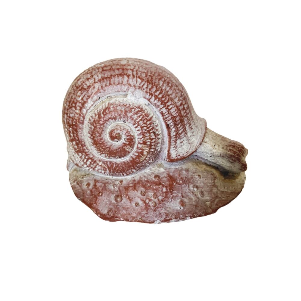 Vintage Pink White Snail Rock Aquarium Decorations